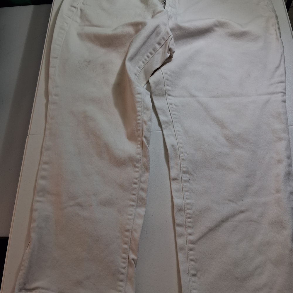Talbots Curvy Crop White Women's Size 18